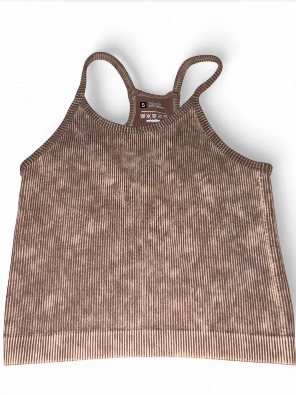 Amazon Essentials Brown Ribbed Tank Top